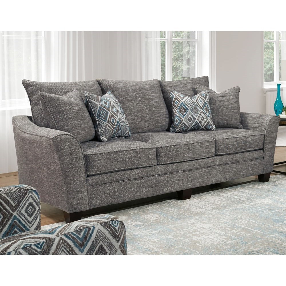 Franklin 910 Transitional Sofa with Flared Track Arms Lagniappe Home